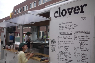 Clover Food Lab, cited as one of the best food trucks in the Boston area.