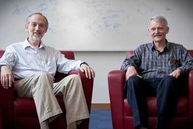 Pictured above: Professor Peter Szolovits (left) and Principal Research Scientist William Long.