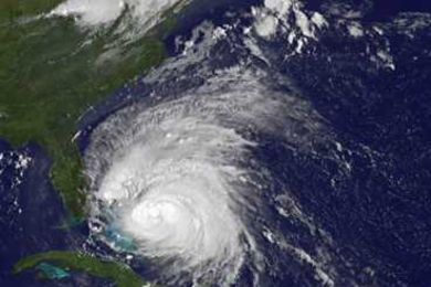Hurricane Irene near Florida on Wednesday.
