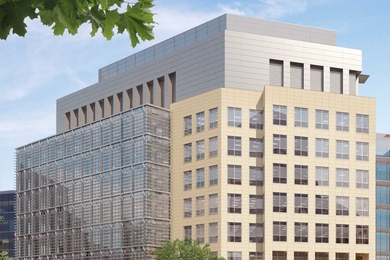 An architectural rendering of 610 Main Street.