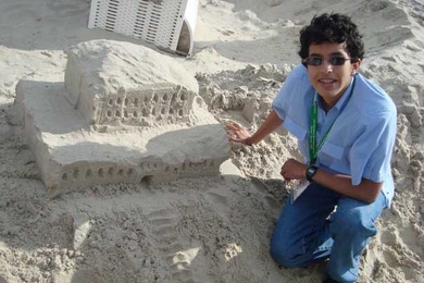 Nicolas E. Del Castillo, an MIT sophomore, during a math Olympiad trip to Bremen, Germany.