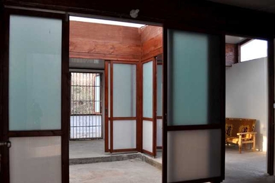The interior of the house designed by Ying chee Chui as part of MIT's 1K House project.