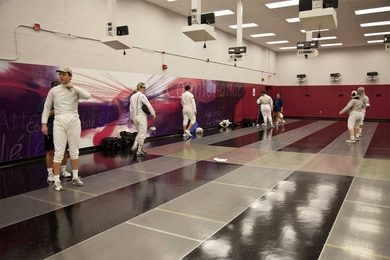 Renovated fencing area