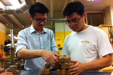 Yuen and fellow SUTD Assistant Professor Foong Shaohui worked through a puzzle they constructed. Sure enough, like the SUTD faculty, the pieces came together as a cohesive unit. 