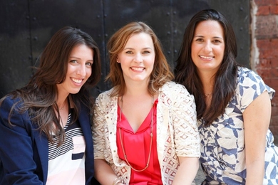 from left to right: Nichole Ocepek, Ashley Baker MBA '10, and Jessa McIntosh