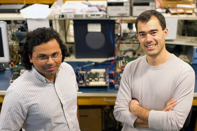 Nirav Dave PhD '11, left, and Myron King.