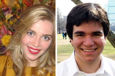 Seniors Allison Hinckley, left, and Joshua Cohen.