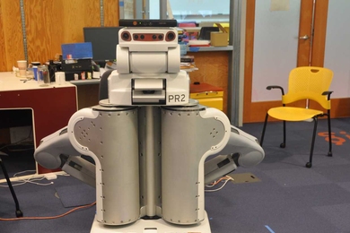 The researchers used a PR2 robot, developed by Willow Garage, with Microsoft's Kinect sensor to test their system.