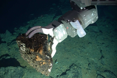 Rock samples from the East Pacific Rise were obtained by the Isis ROV during the RRS James Cook cruise in 2008.