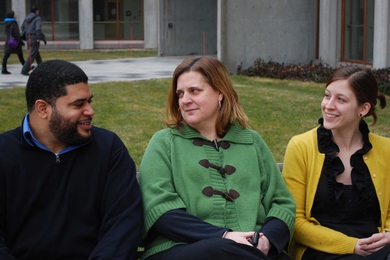 From left, Duane de Four, Kate McCarthy, Kelley Adams