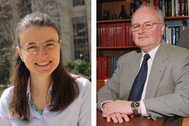 Assistant professor Bilge Yildiz, left, and Professor Harry Tuller.