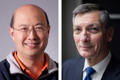 Andrew Lo, left, and Donald Sadoway