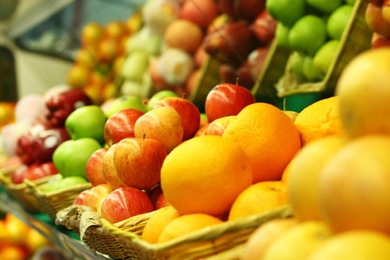 Fruit at a fruit stand