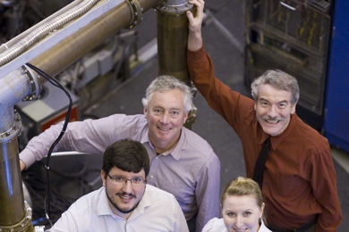 From left to right: Felix Parra, Denis Whyte, Anne White and Ian Hutchinson.