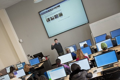 A workshop in the DIRC.