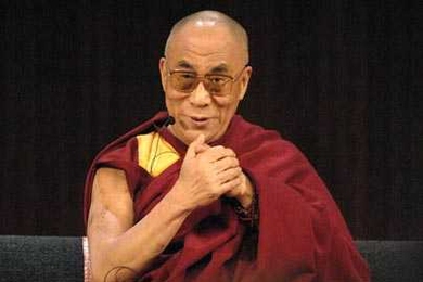 The Dalai Lama during a visit to MIT in 2009