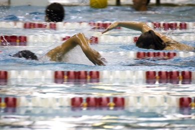 In order to graduate from MIT, undergraduate students must complete a 100-yard swim test or take a swim course. In an annual September ritual at the MIT Zesiger Center pool, hundreds of incoming freshmen take the swim test during Orientation week.