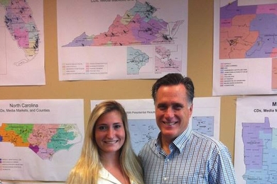 Caroline Shinkle meets with Republican Presidential nominee Mitt Romney.