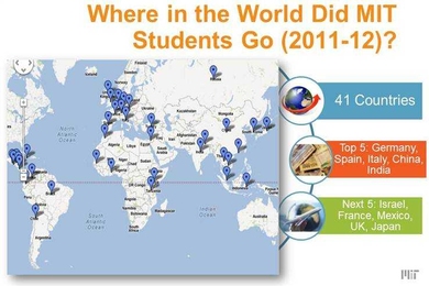 Where in the world did MIT students go? | Click to enlarge