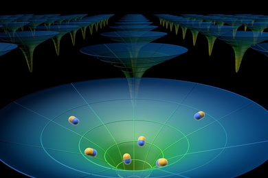 A visualization of the broad-spectrum solar energy funnel.