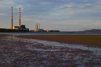 A natural gas powerplant.