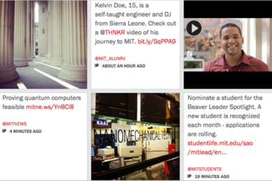 A screenshot from MIT Connect