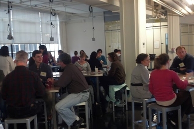 The buzz in the room was infectious at the 'Telling Your Story Workshop' held at the International Design Center in Building N52.