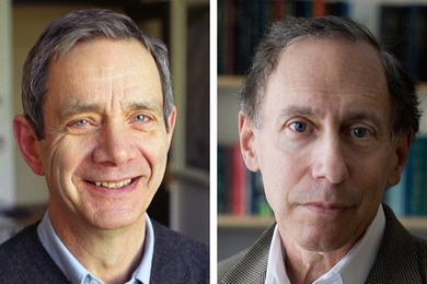 Michael Artin, left, and Robert Langer