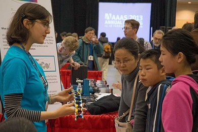 An MIT student demonstrated the structure of DNA molecules using a model made from standard Lego bricks.