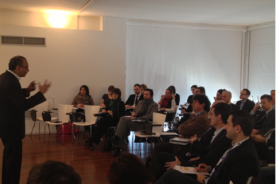 Sanjay Sarma teaches his "Radical Innovation" course in Italy in February.