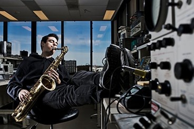 Dylan Sherry is jazzed about music and artificial intelligence. 