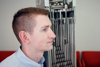 Cameron McCord, a physics and nuclear science and engineering major and member of the Naval Reserve Officer Training Corps (NROTC).