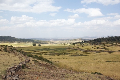 Landscape view near Axum, Ethiopia
