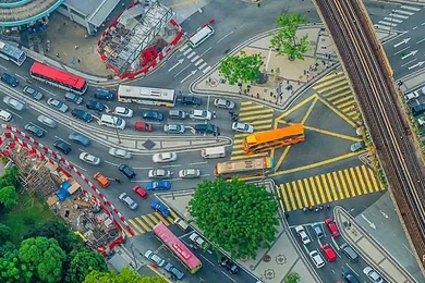 A view of traffic in Kuala Lumpur. A better understanding of how deliveries are made to shops and kiosks in such areas could help with the planning of roads, bike lanes and parking areas, the MIT researchers say.