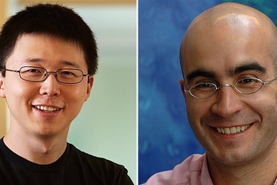 Left: Feng Zhang is designing new molecular tools for manipulating the living brain.<br />Right: Pedro Reis is the Esther and Harold E. Edgerton Assistant Professor of Civil and Environmental Engineering and Mechanical Engineering at MIT.
