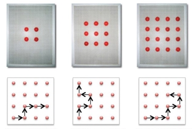 MIT neuroscientists tested children's spatial imagery abilities by asking them to mentally trace paths along a grid.