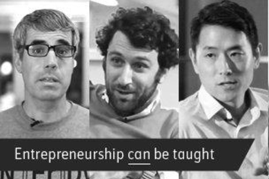 three headshots, side by side