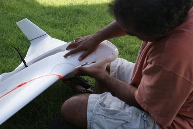 A version of the aircraft designed and flown by the Earth Signals and Systems (ESS) group.