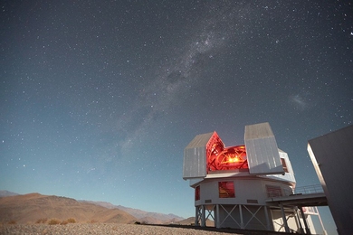 The Magellan Telescopes at Las Campanas Observatory, Chile, where some of the new research on the Segue 1 galaxy was conducted.