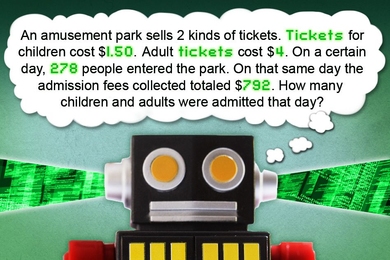 This image shows a word problem provided by the researchers. The answer appears in the second image.