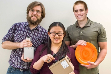 From left: Keldin Sergheyev, Helen Liu, and Nick Lopez