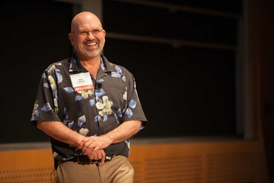 Boston Dynamics founder Marc Raibert, a former CSAIL researcher, speaks at MAC50.