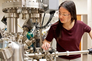 Yan Chen, a graduate student in nuclear science and engineering.