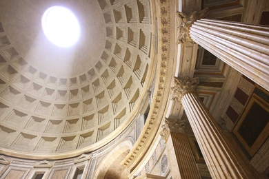 Interior dome at Barker Library