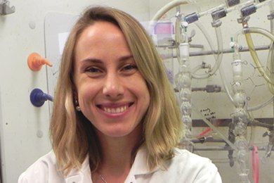 Photo of Polina Anikeeva in a lab