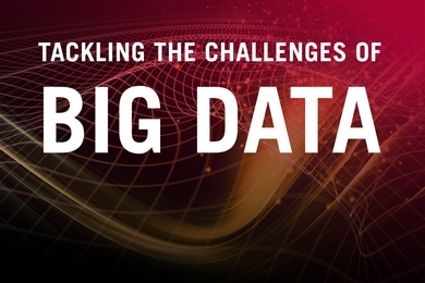 Text reading "Tackling the Challenges of Big Data"