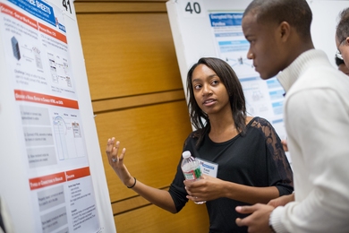 SuperUROP students Tami M. Forrester and Dwyane George