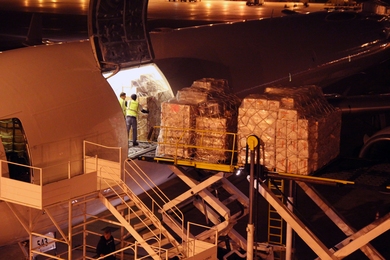 Ebola-response supplies bound for Liberia