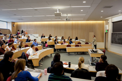 Photo of a seminar class in session