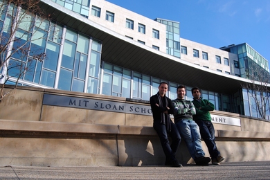 doDOC founders and MIT Portugal Program alumni (from left) Carlos Boto, Federico Cismondi, and Paulo Melo. 